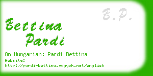 bettina pardi business card